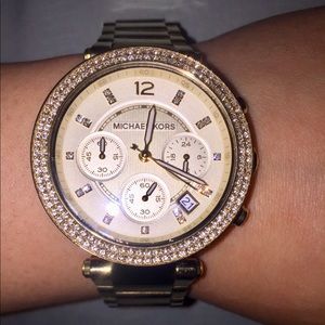 Michael Kors Gold Parker Chronograph  Watch